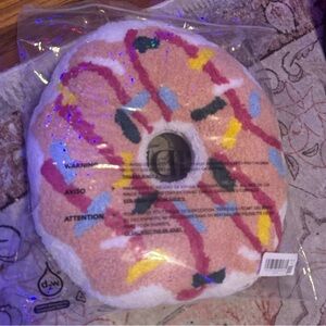Cider Rainbow Donut Design Plush Pillow BRAND NEW 15”